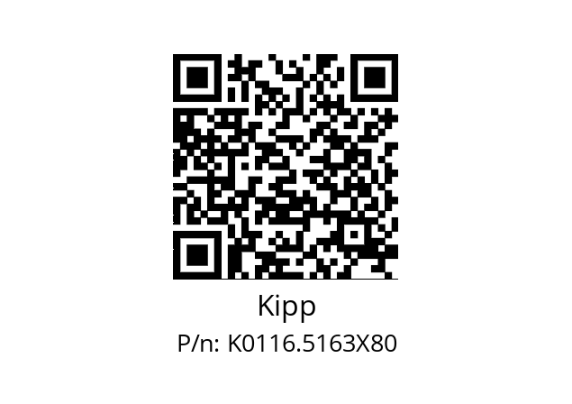   Kipp K0116.5163X80