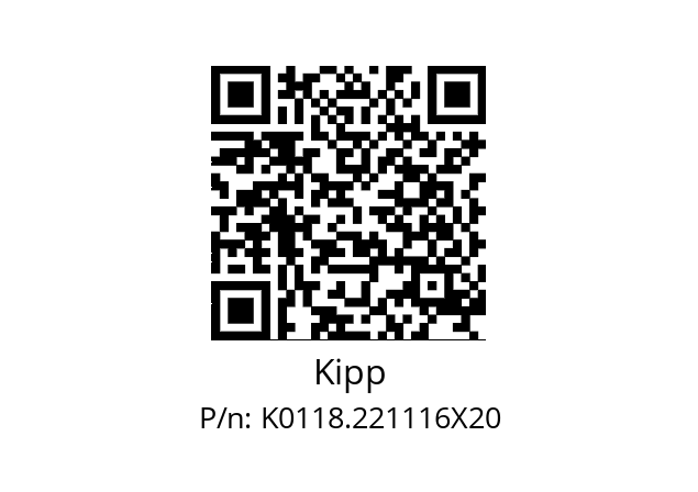   Kipp K0118.221116X20