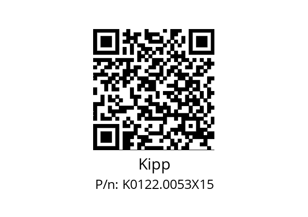   Kipp K0122.0053X15