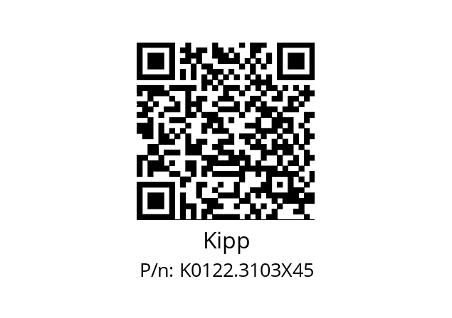   Kipp K0122.3103X45