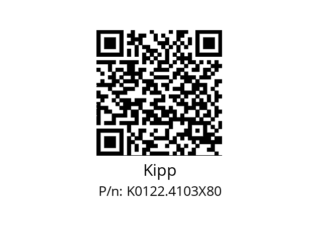   Kipp K0122.4103X80