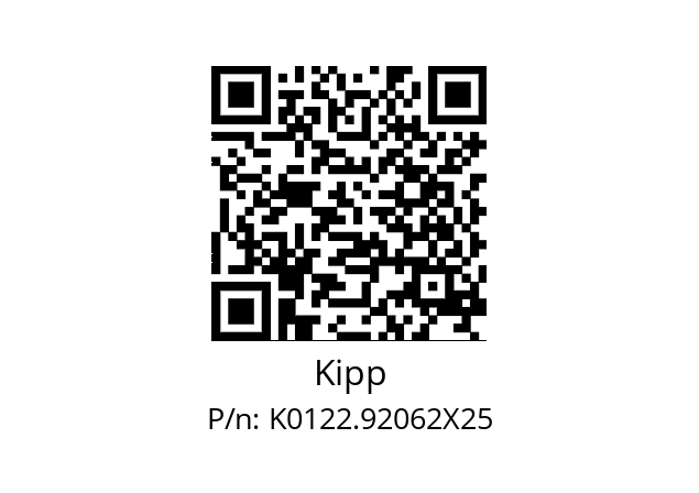   Kipp K0122.92062X25