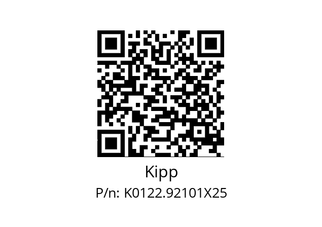   Kipp K0122.92101X25