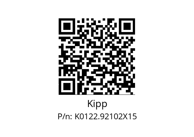   Kipp K0122.92102X15