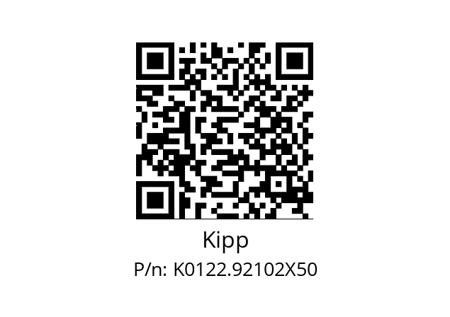   Kipp K0122.92102X50