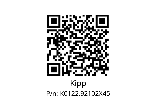   Kipp K0122.92102X45