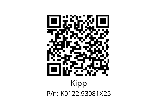   Kipp K0122.93081X25