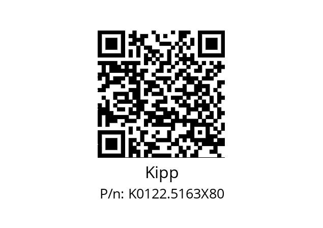   Kipp K0122.5163X80