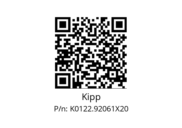   Kipp K0122.92061X20