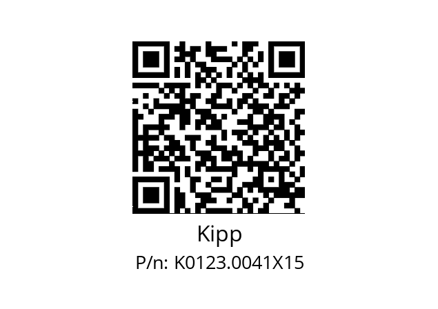   Kipp K0123.0041X15