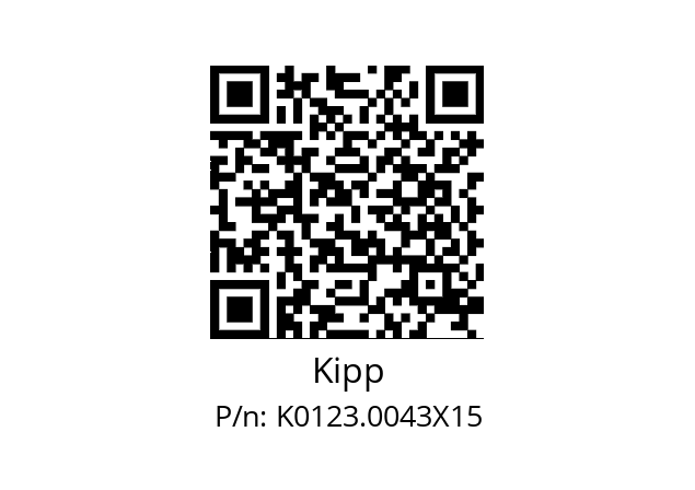   Kipp K0123.0043X15