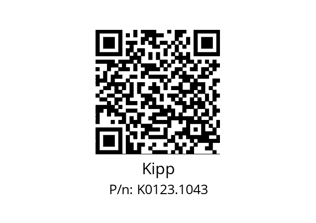   Kipp K0123.1043