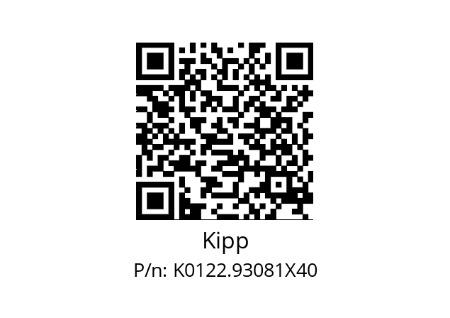   Kipp K0122.93081X40