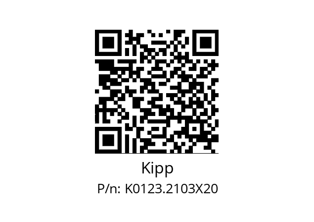   Kipp K0123.2103X20