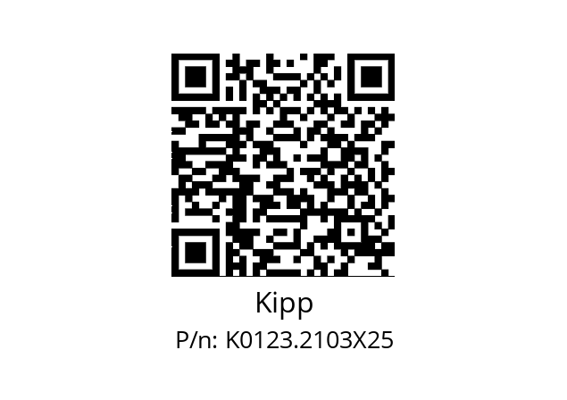   Kipp K0123.2103X25