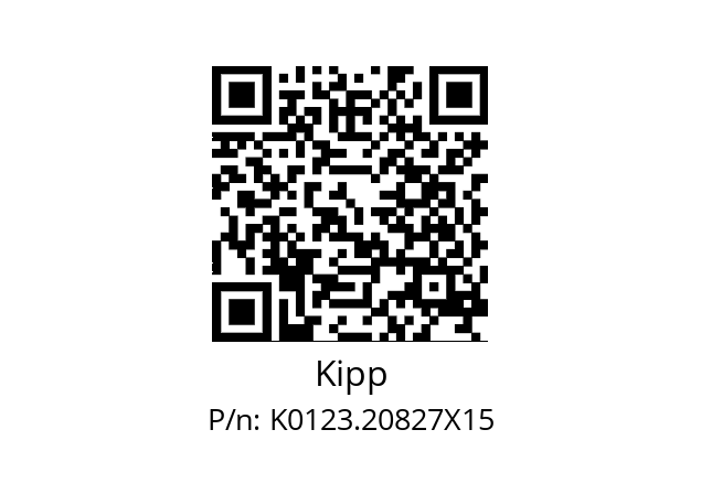   Kipp K0123.20827X15