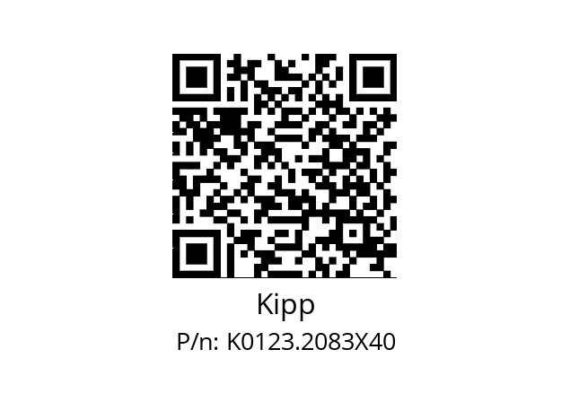   Kipp K0123.2083X40