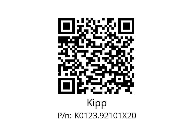   Kipp K0123.92101X20