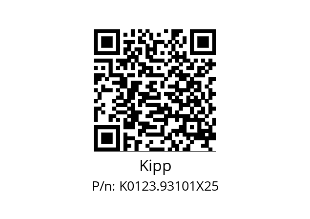   Kipp K0123.93101X25