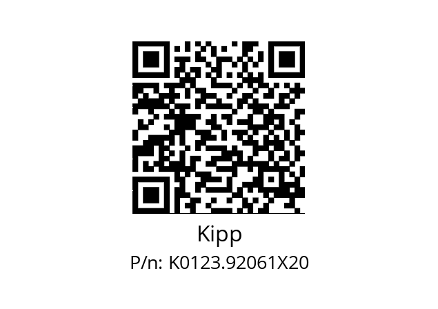   Kipp K0123.92061X20