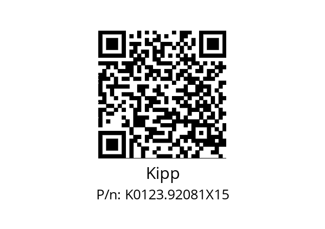   Kipp K0123.92081X15