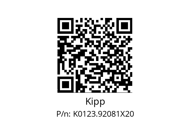   Kipp K0123.92081X20