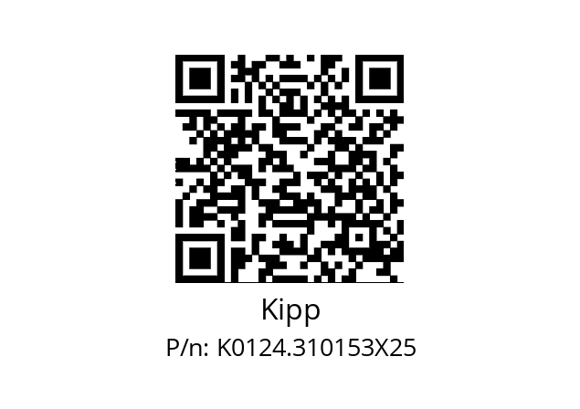   Kipp K0124.310153X25