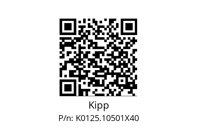   Kipp K0125.10501X40