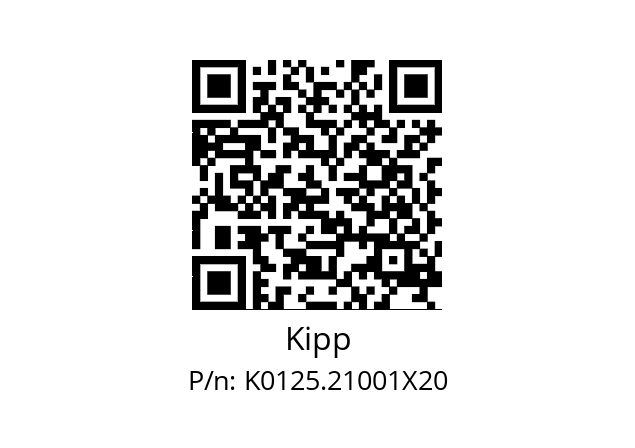   Kipp K0125.21001X20