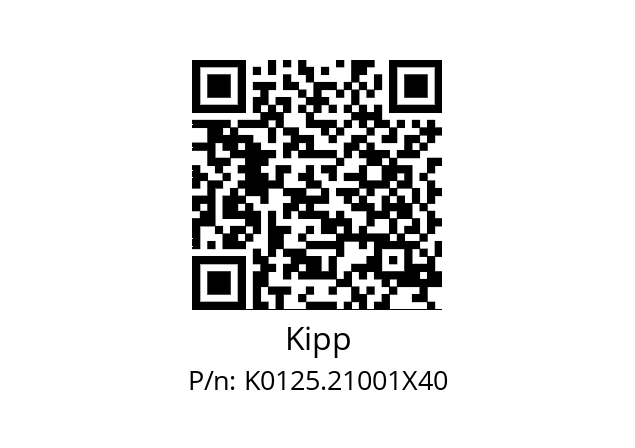   Kipp K0125.21001X40