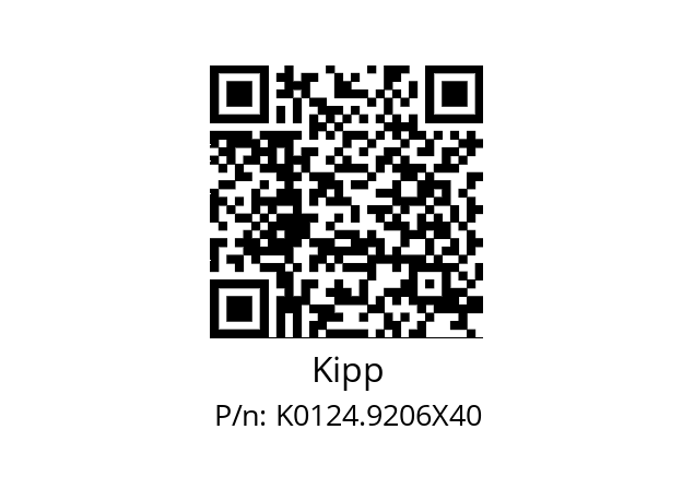   Kipp K0124.9206X40