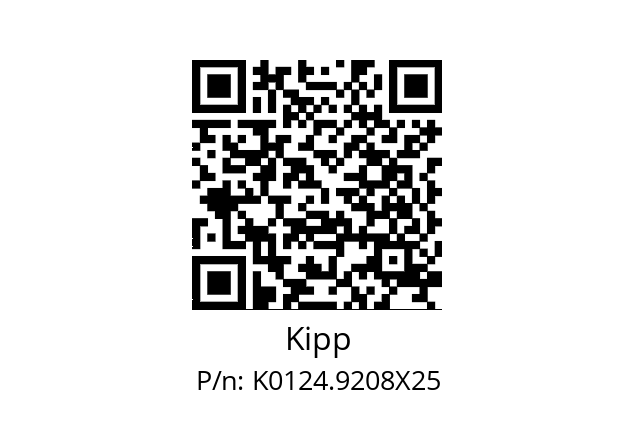   Kipp K0124.9208X25