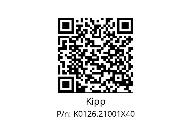   Kipp K0126.21001X40