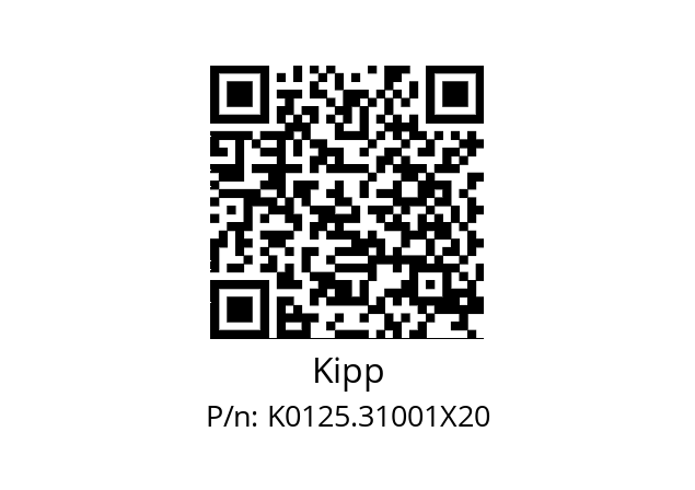   Kipp K0125.31001X20