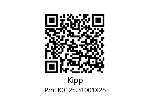   Kipp K0125.31001X25