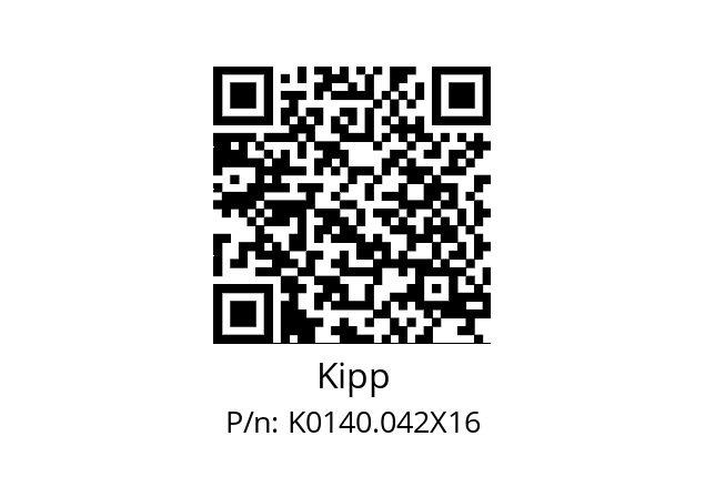   Kipp K0140.042X16