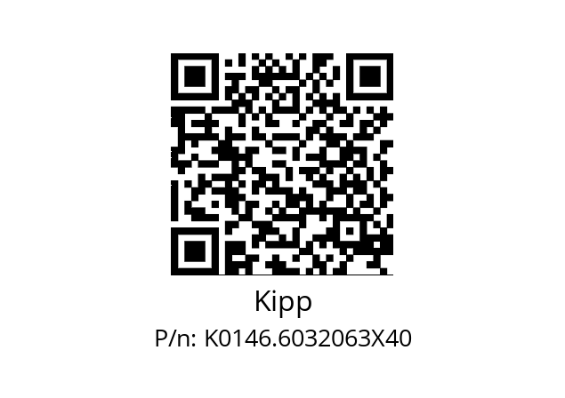   Kipp K0146.6032063X40