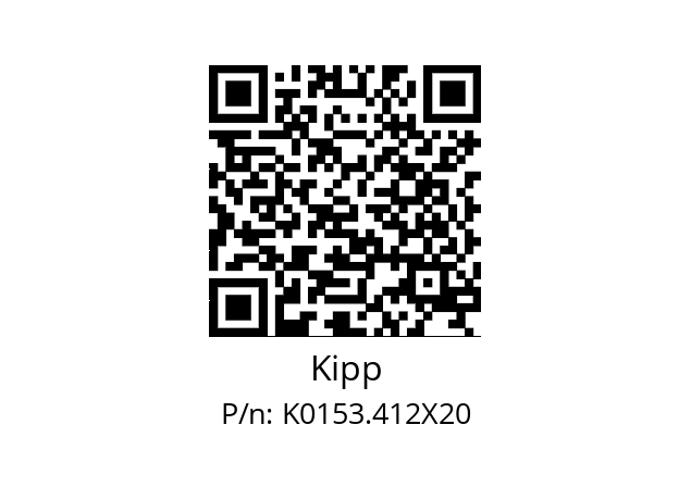   Kipp K0153.412X20