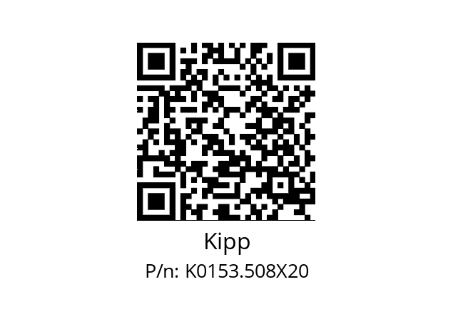   Kipp K0153.508X20