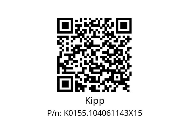   Kipp K0155.104061143X15