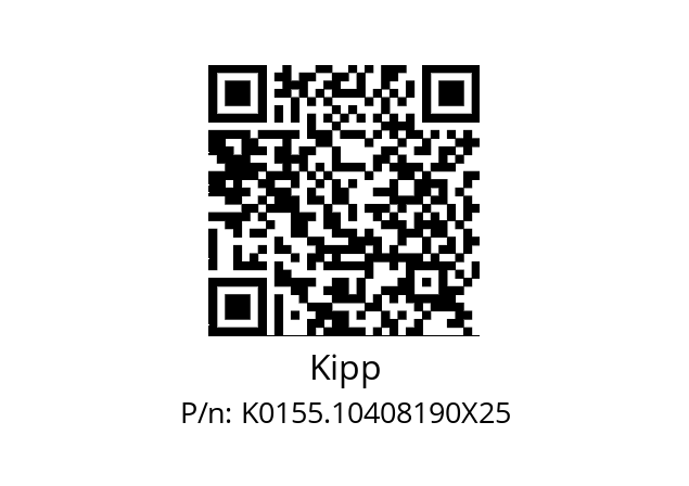   Kipp K0155.10408190X25