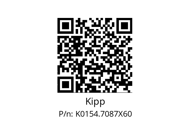   Kipp K0154.7087X60