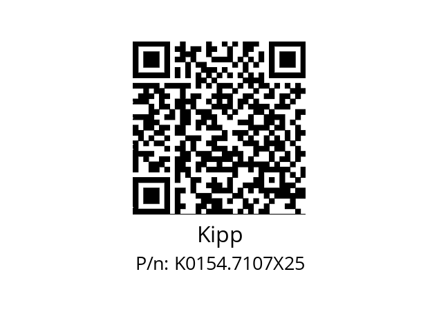   Kipp K0154.7107X25