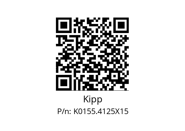   Kipp K0155.4125X15