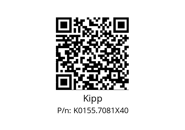   Kipp K0155.7081X40