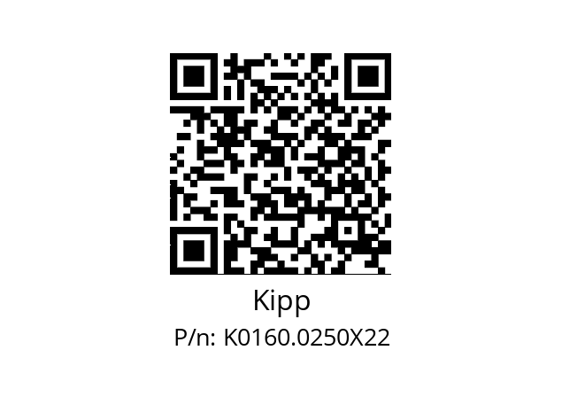   Kipp K0160.0250X22