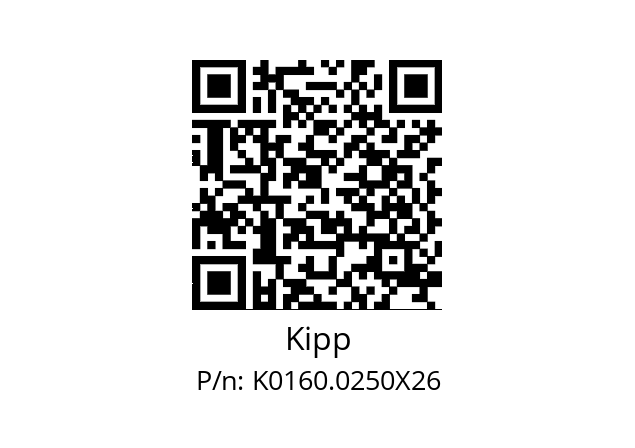   Kipp K0160.0250X26