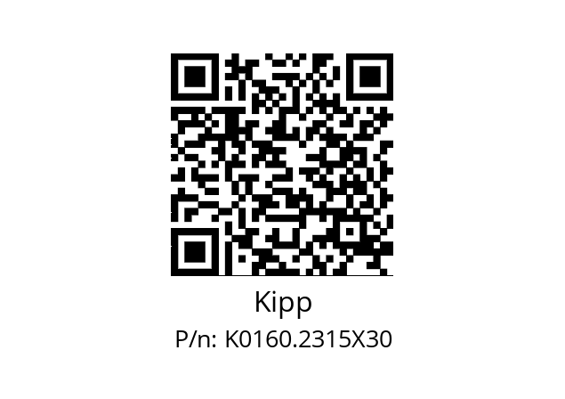   Kipp K0160.2315X30