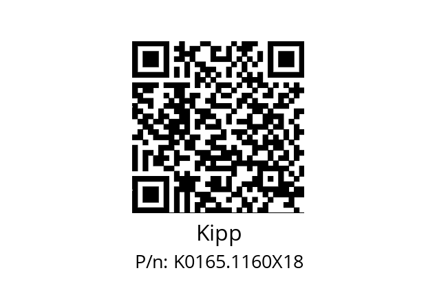   Kipp K0165.1160X18