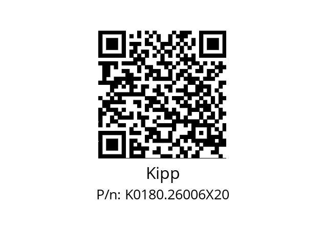   Kipp K0180.26006X20